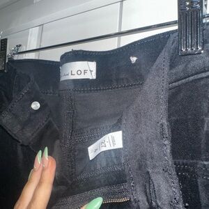 LOFT Black High-Waist Pants